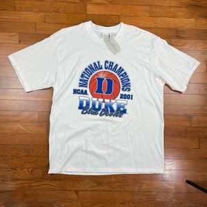 Vtg 2001 Duke Blue Devils NCAA National Champions Shirt Basketball XL - W/ Tags